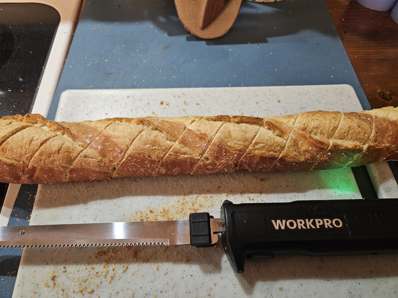 WORKPRO Cordless Electric Knife for Meat Slicing, Black customer photo 1