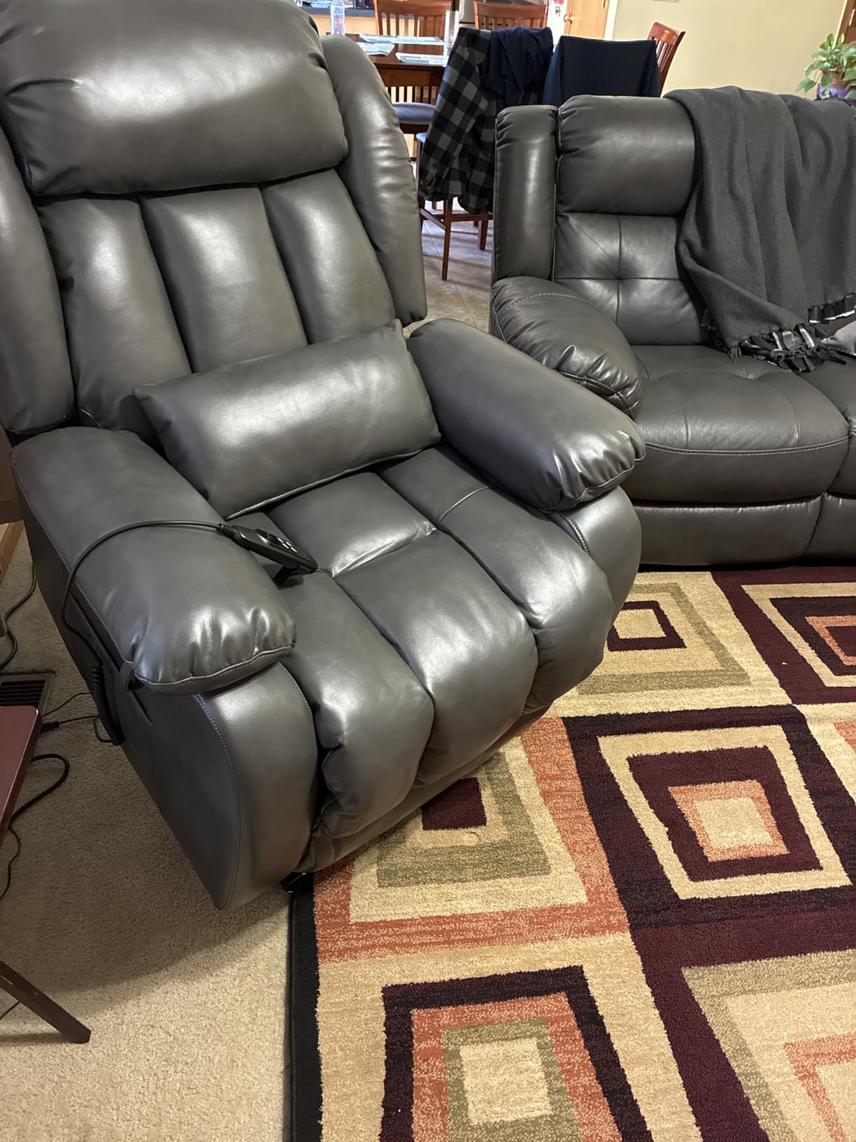 Infinite Position Lay Flat Power Lift Recliner Chair for Elderly, Grey customer photo 1
