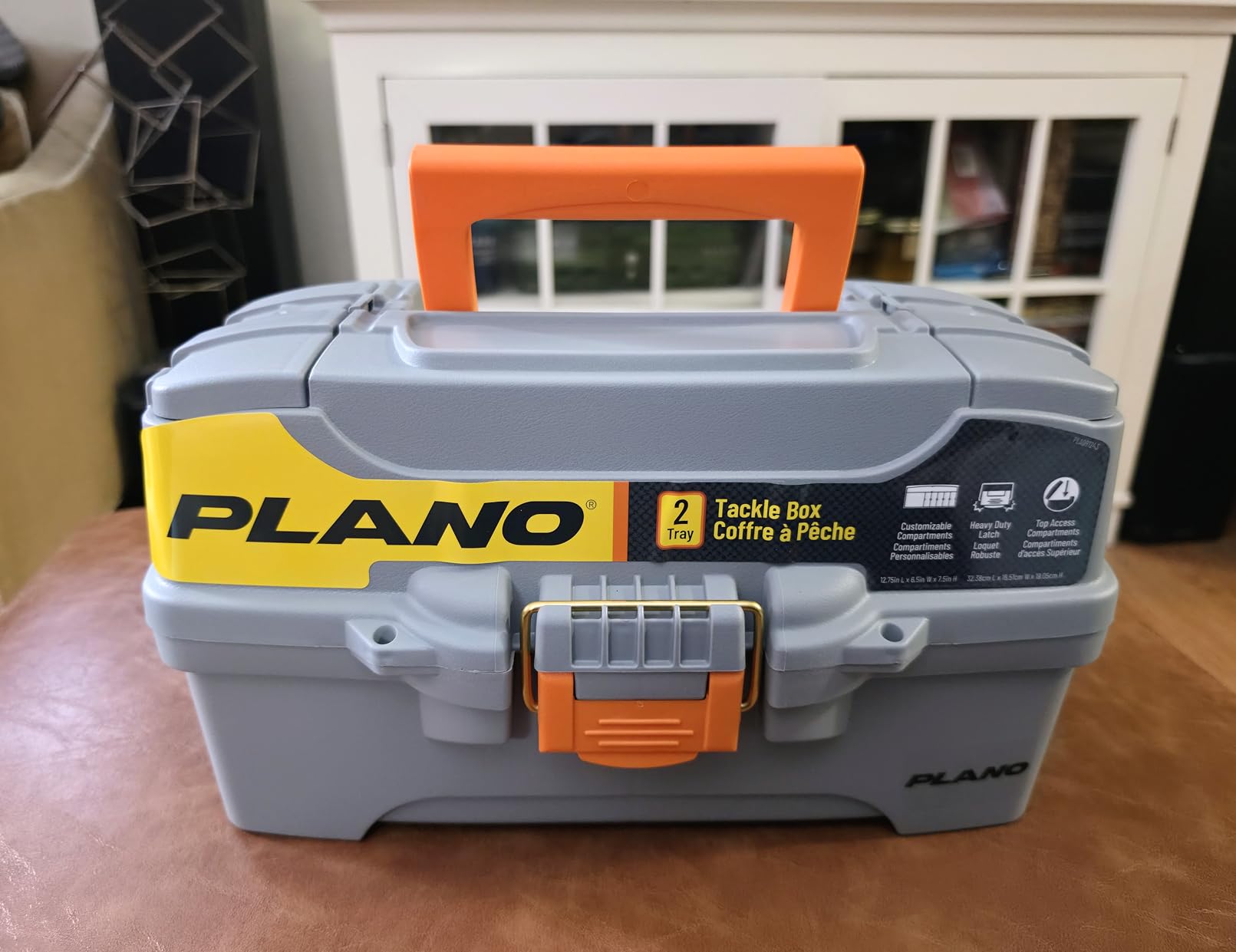 Plano Two-Tray Tackle Box, Green/Tan, Rust-Proof Brass Latch, Top-Access Tray with Deep Storage, Made in the USA, Portable Fishing Gear Storage Organizer customer photo 1