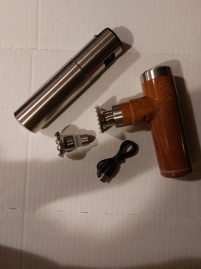 Electric Meat Tenderizer Tool,Cordless Meat Tenderizer Machine with 2 Stainless Steel Meat Mallet,Kitchen Essentials For Tenderizing Steak/Beef/Chicken Chops (brown) (N-09) customer photo 1