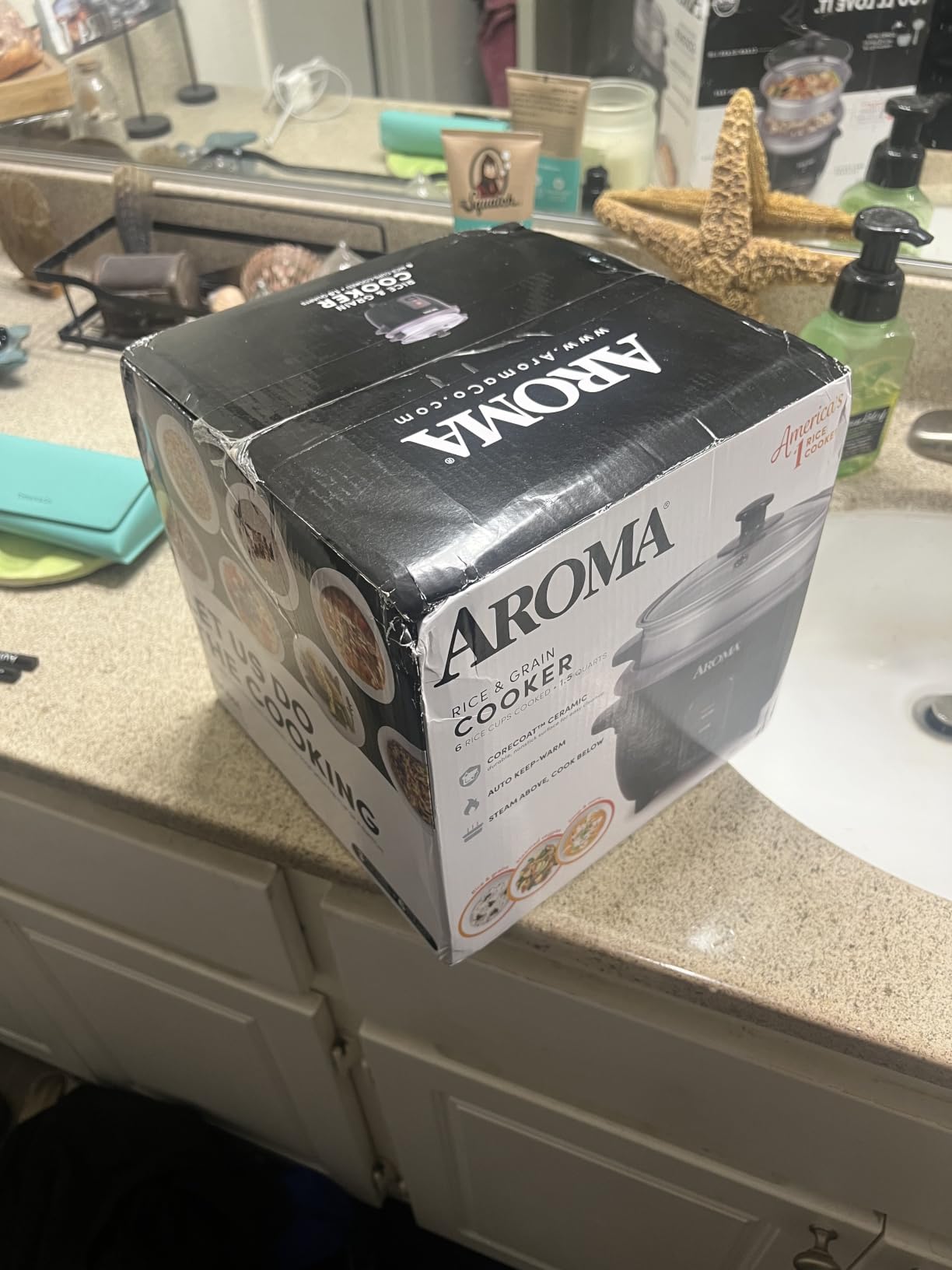 AROMA® 20-Cup (Cooked) / 5Qt. Bonded Granite® Rice & Grain Cooker, ARC-860NGP customer photo 2