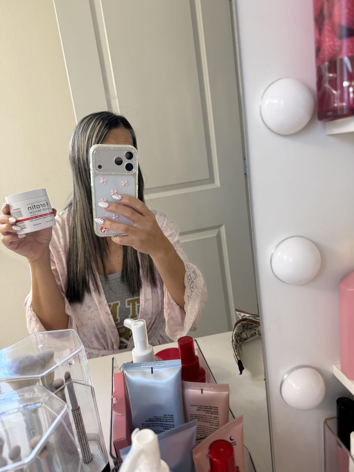 SUNATORIA 2026 Korean Hair Mask for Dry, Damaged & Frizzy Hair - 8 Amino Acids, Hydrolyzed Keratin, Silk Protein & Argan Oil Treatment - Strengthens, Smooths & Nourishes - 8.4 fl oz. customer photo 2