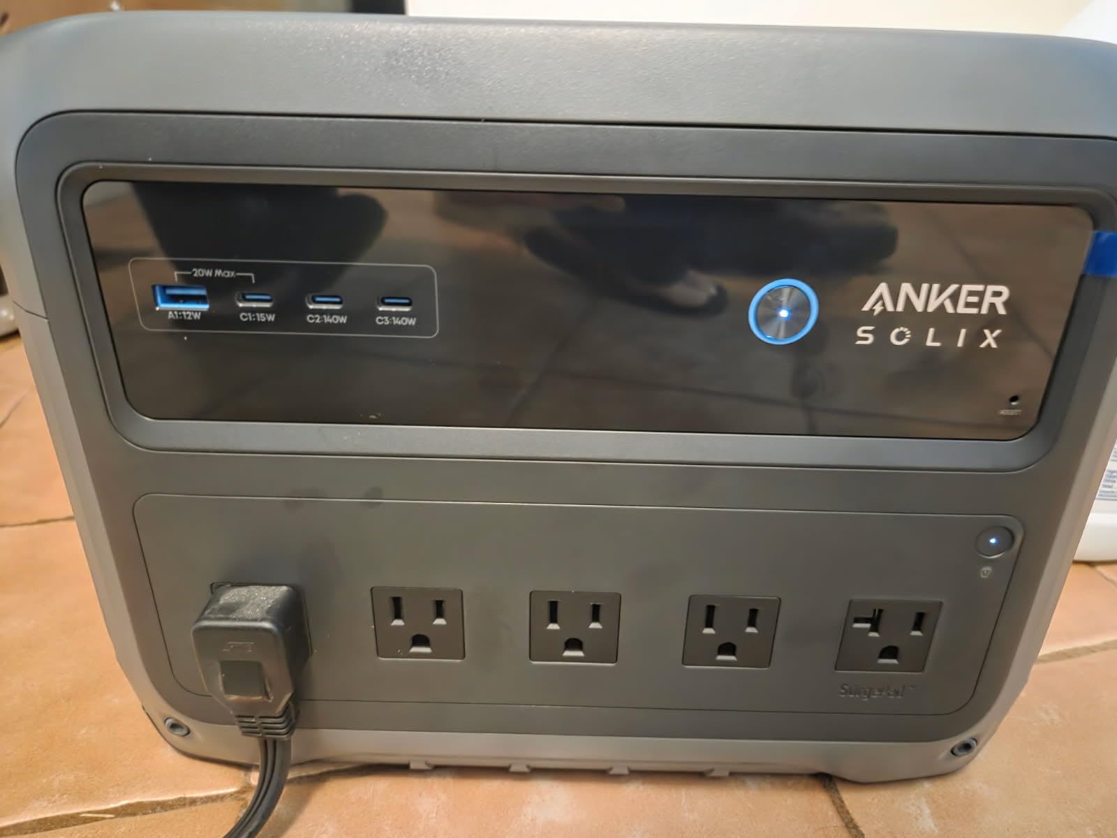 Anker SOLIX C1000 Gen 2 Portable Power Station, 1,024Wh, 2,000W, Camping | 1,024Wh LiFePO4 Battery, Full Charge in 49 Min, 2,000W Solar Generator (Peak 3,000W) for UPS, Outdoor and Emergency Use customer photo 2