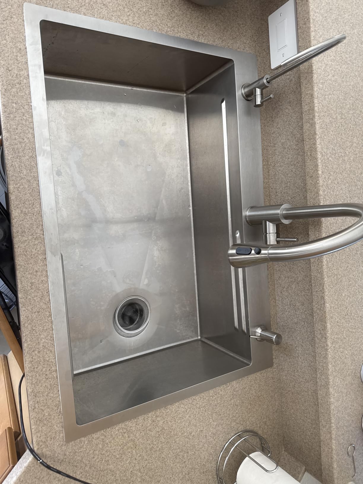 CAMMOO 33X22 Drop In Kitchen Sink, 304 Stainless Steel Workstation Sink customer photo 1