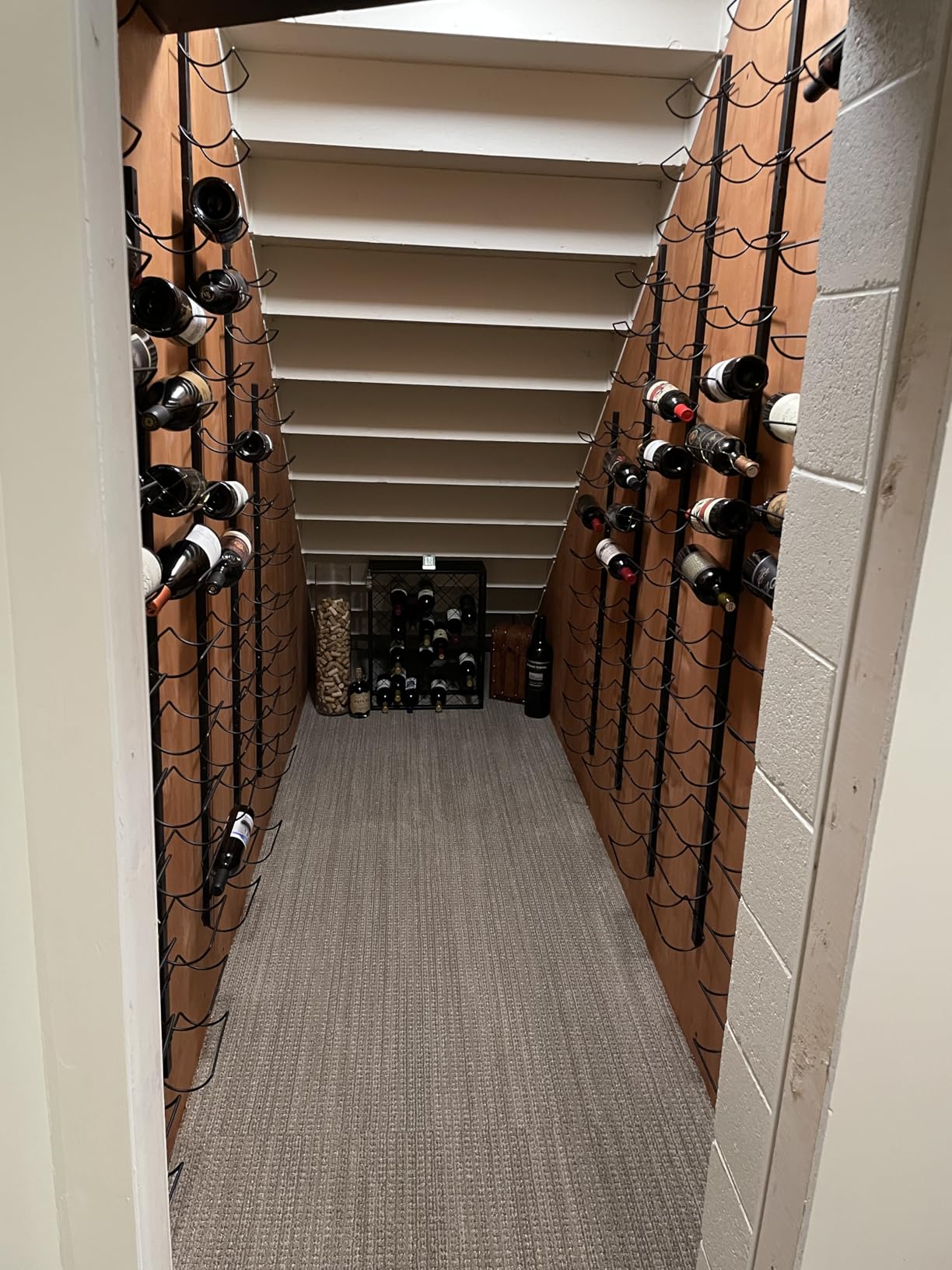 Sonyabecca 3 Pack 12 Bottle Wall Wine Rack, DIY Wine Rack Wall Mounted, Wall Mounted Wine Rack,Display Holder Used as One or Four, for Kitchen, Dining Room, Bar, Wine Cellar customer photo 1