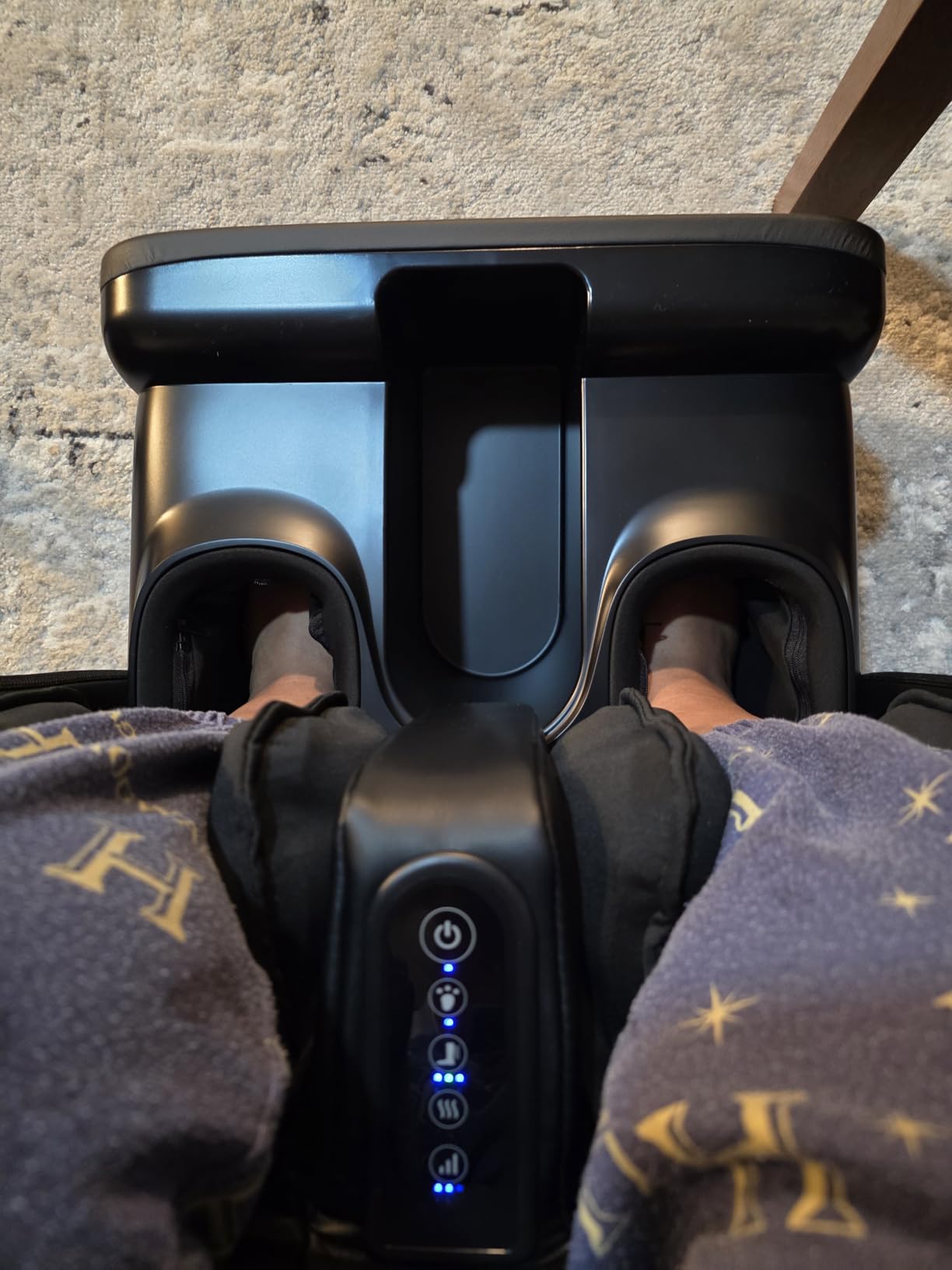 COMFIER 2 in 1 Foot Massager Machine, Shiatsu Foot and Calf Massager with Heat,Kneading,Vibration,Compression Massagers for Feet,Ankle,Leg,Tired Muscles & Plantar Fasciitis,Gift for Men Women customer photo 1