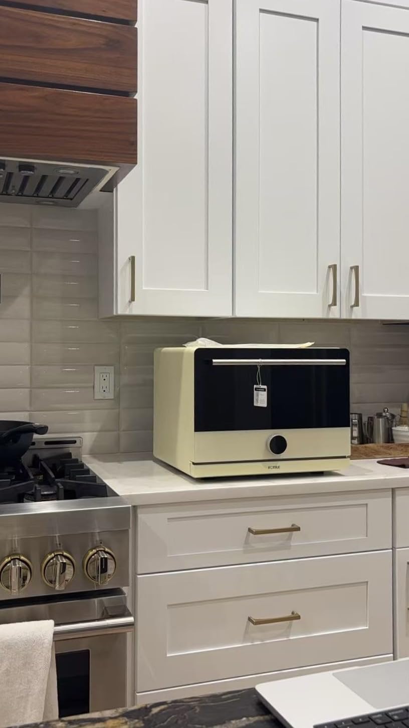 FOTILE HYZK32-E3-E ChefCubii 1.1 cu. ft. 4-in-1 Combi-Steam Oven with Steam-Bake, Air Fry, Convection, Dehydrator Functions, and 50 Preset Menus, Beige customer photo 2