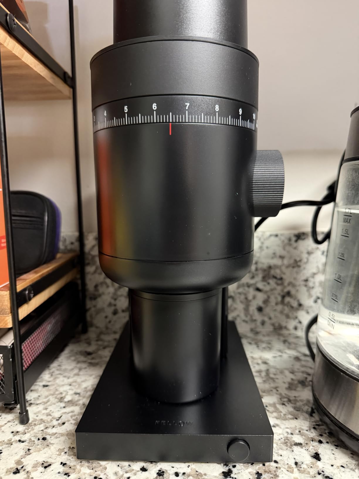Fellow Opus 2 Conical Burr Grinder - Electric Coffee Grinder for Home Use, 48 mm Burrs, Stepless Grind Adjustment, Espresso to Cold Brew Range, Anti-Static, Auto Stop, Black customer photo 1