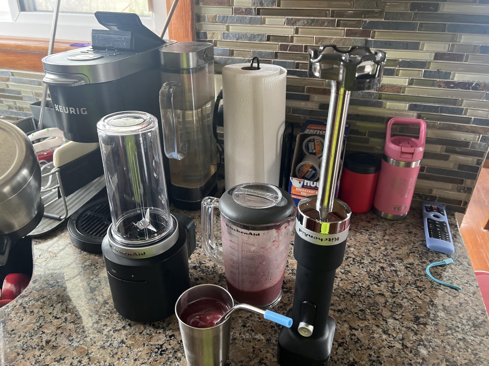 KitchenAid Go Cordless Hand Blender w/Accessories, battery included,KHBRV75 | Cordless, 7