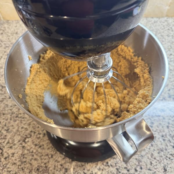 Hamilton Beach Die-Cast Metal Classic Electric Stand Mixer, 12 Speeds | 4.5-Quart Stainless Steel Bowl | Includes Flat Beater, Whisk, Dough Hook & Pour Shield | Powder-Coated Black Finish | 63227N customer photo 1