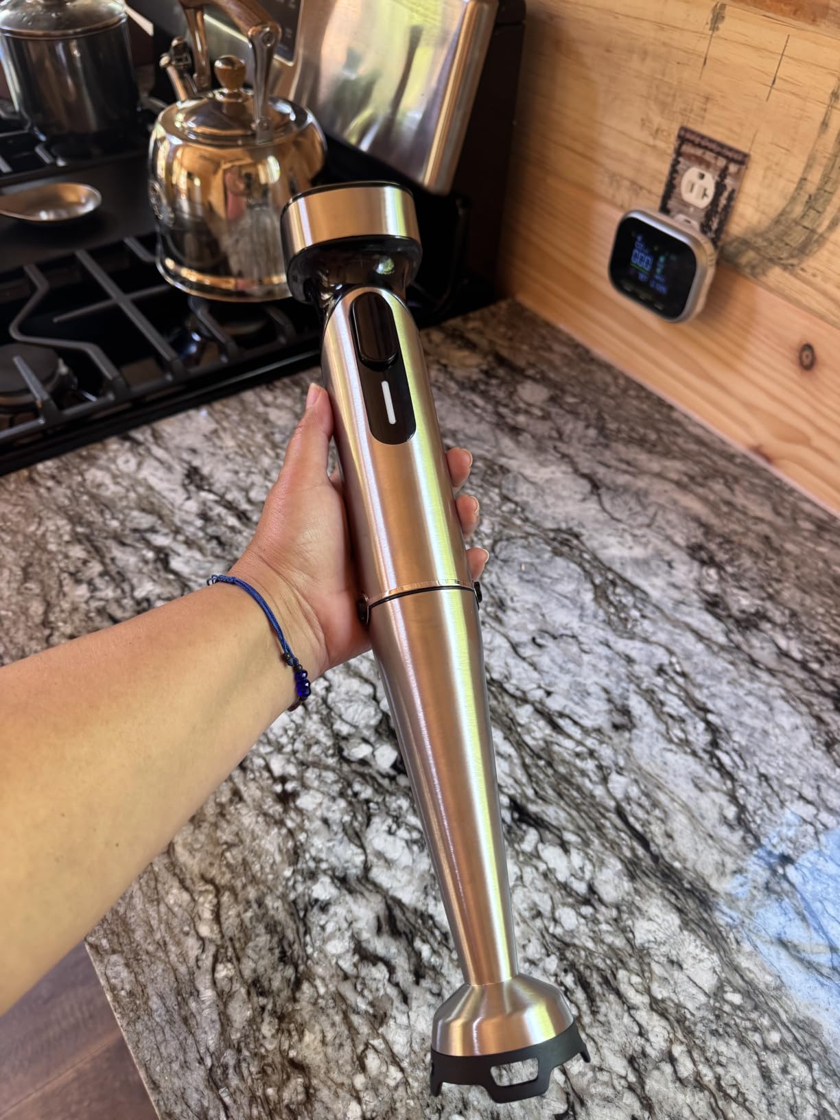 Turelar Cordless Immersion Blender Handheld with Rechargeable Battery | Effortless To-Go Blending, Portable Hand Blenders, Heavy-Duty, Adjustable Speed, For Smoothies, Soups, Puree or Baby Food customer photo 1