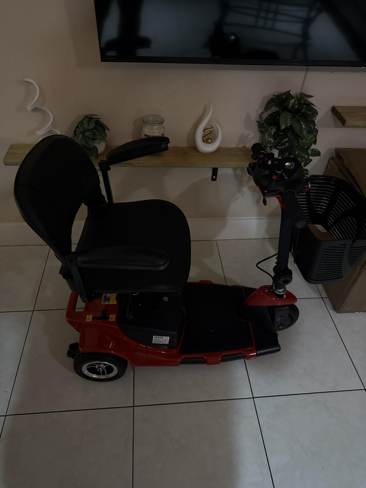 VEVOR Heavy Duty 3-Wheel Mobility Scooters for Seniors & Adults, 500lbs Capacity, 21.5 Miles 3-Speed Long Range, 1000W All Terrain Electric Recreational Scooter Wheelchair, 20° Max Climbing Capacity customer photo 2