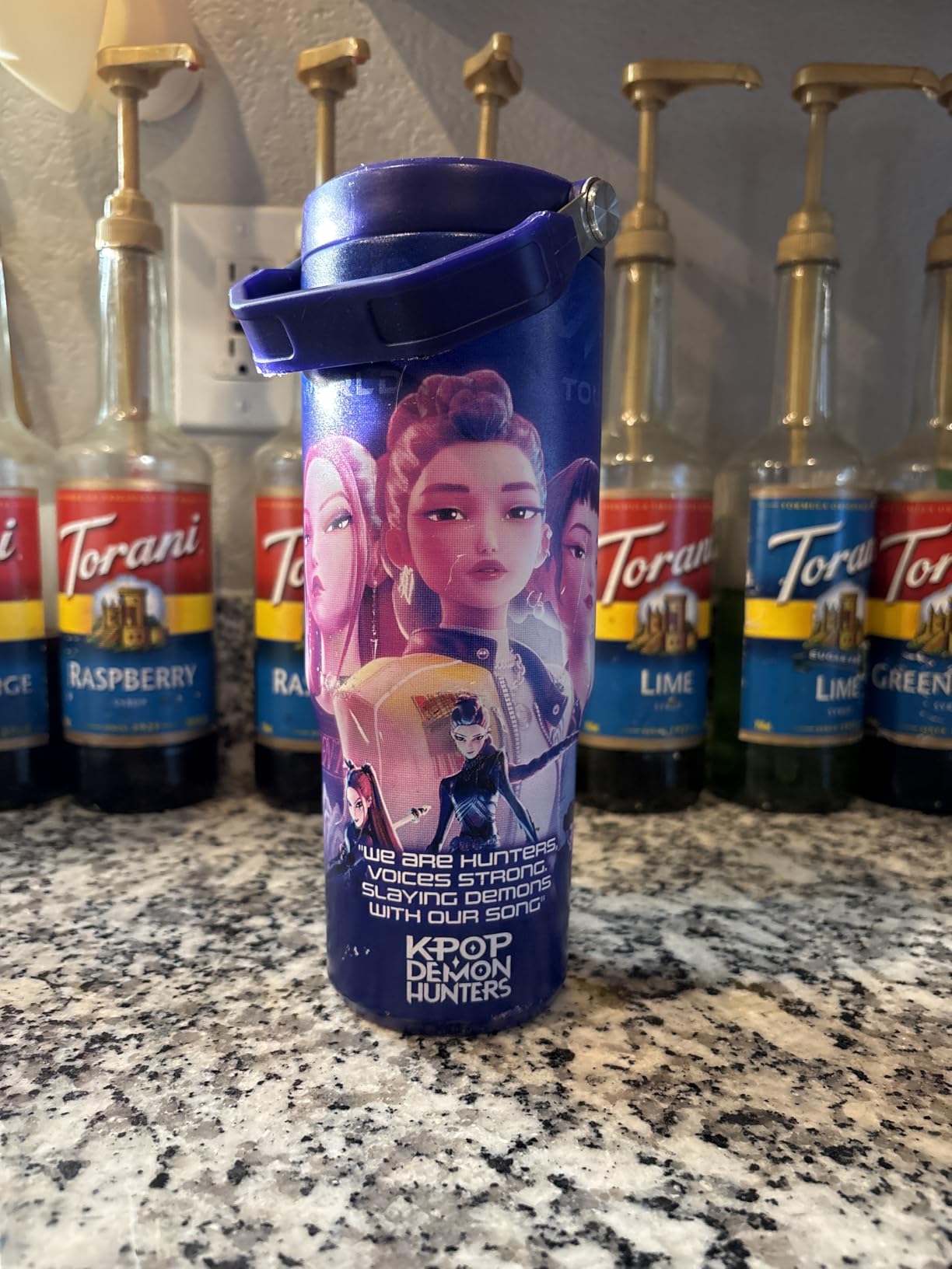 KPop Demon Hunters 30oz Insulated Stainless Steel Tumbler with Straw and Handle customer photo 1