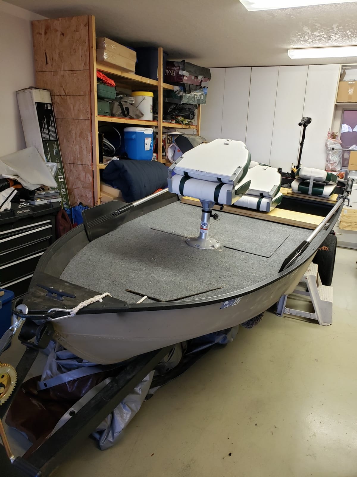 NORTHCAPTAIN S1 Deluxe A Pair of Marine High Back/Low Back Folding Fishing Boat Seat for Fishing, Bass/Jon/Pontoon Boat Chairs, 4 Mounting Screws Included customer photo 2