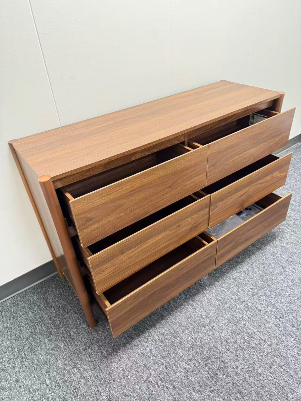 HOUROM Walnut Dresser for Bedroom,63