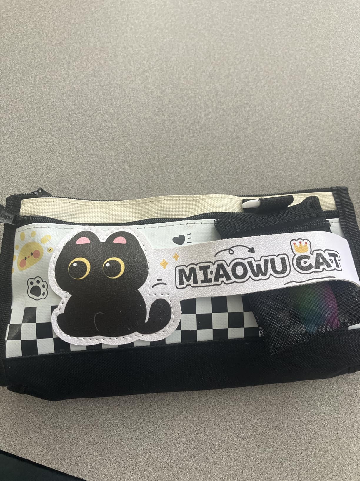 Black Cute Cat Stationery Set Cat School Supplies | Includes Sticky Notes,Mechanical Pencils,Eraser,Notebook,Stickers etc Kawaii Birthday Gifts Classroom Rewards customer photo 2