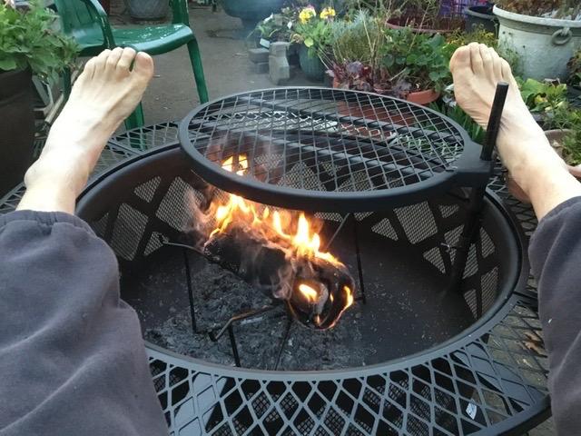 Bali Outdoors Fire Pit with Poker | 40 inch Outdoor Fire Pit Patio, Wood Burning Firepits for Outside with Grill customer photo 1