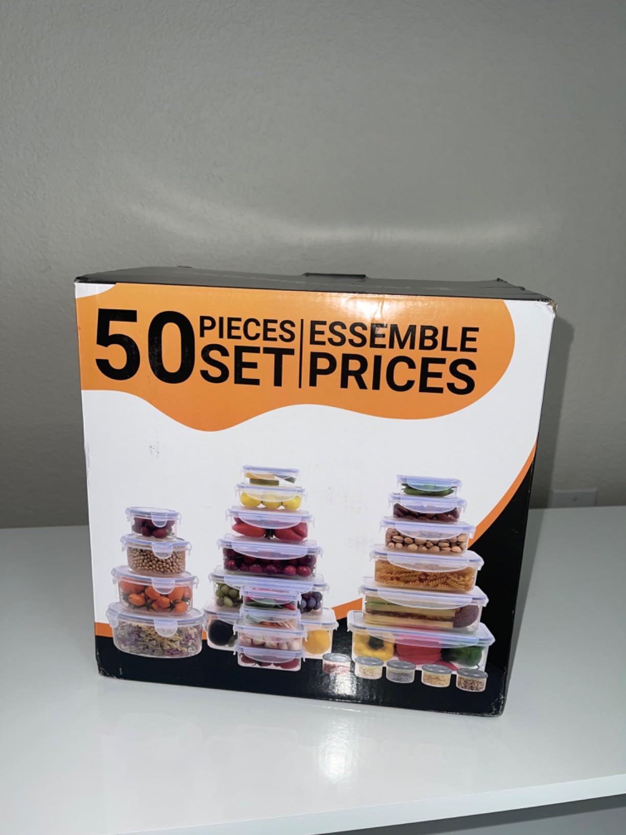 5 Pack Large Fruit Storage Containers for Fridge with Removable Colander customer photo 2