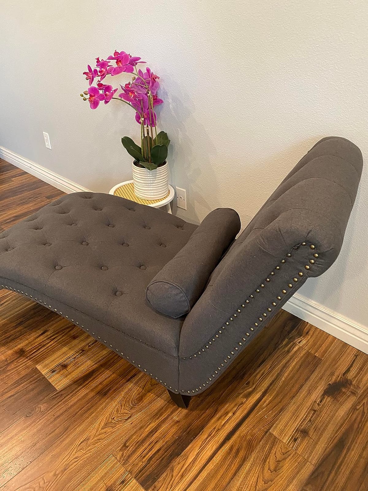 Iroomy Right Chaise Lounge Indoor with Storage,Beige customer photo 2