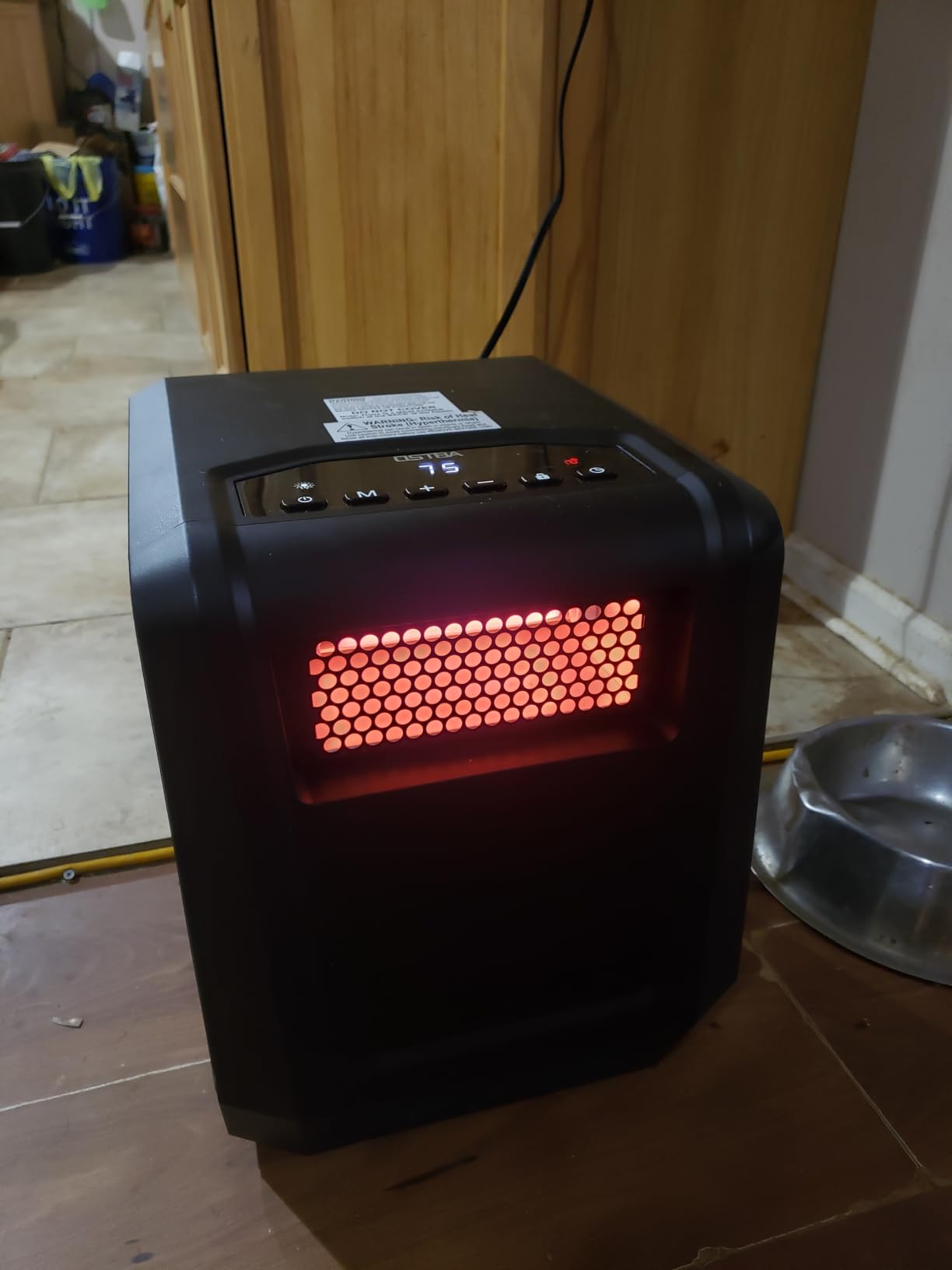 OSTBA 1500W 6 Element Infrared Cabinet Heater with Remote customer photo 1