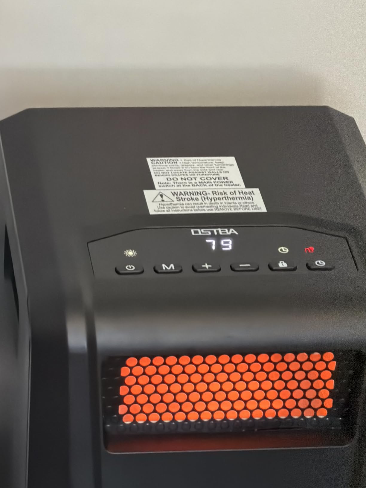 OSTBA 1500W 6 Element Infrared Cabinet Heater with Remote customer photo 2