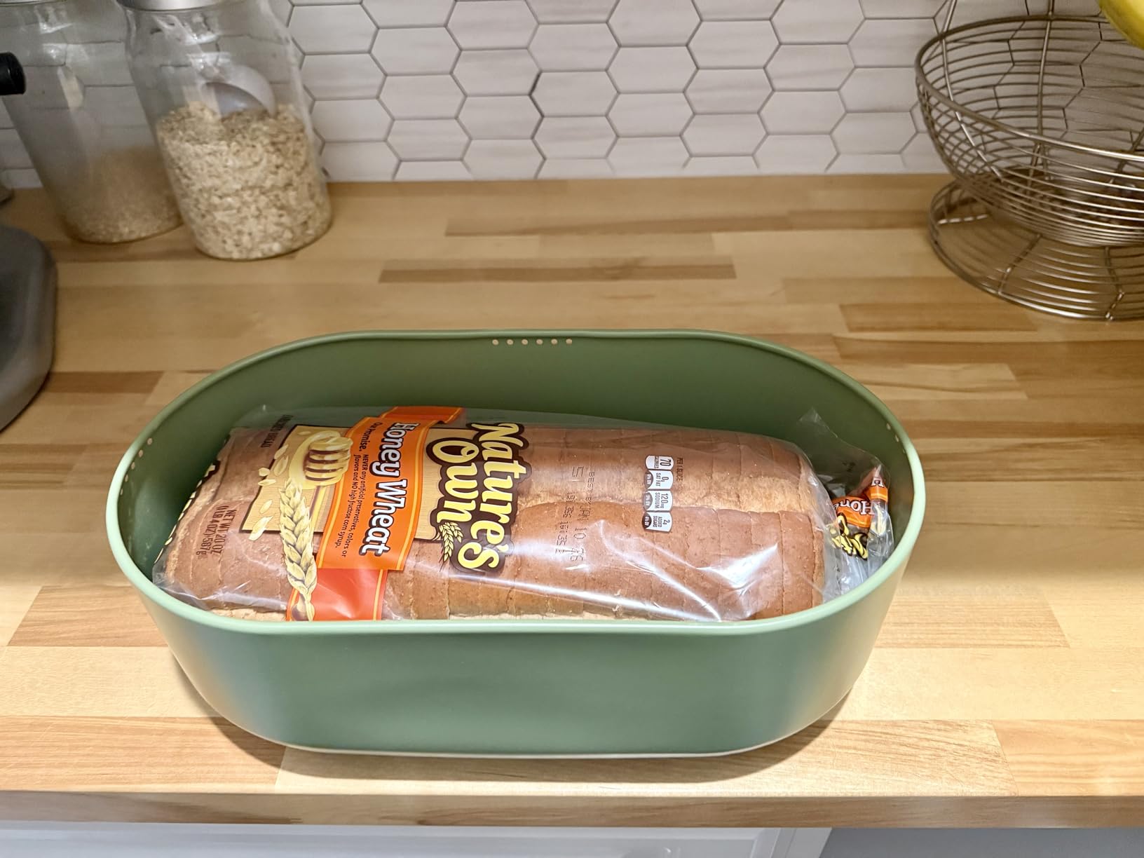 LARS NYSØM Stainless Steel Bread Box with Cutting Board - Bread Storage customer photo 2