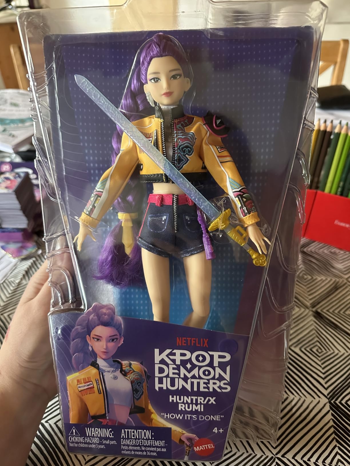 Mattel Kpop Demon Hunters HUNTR/X Zoey Fashion Doll | Wearing