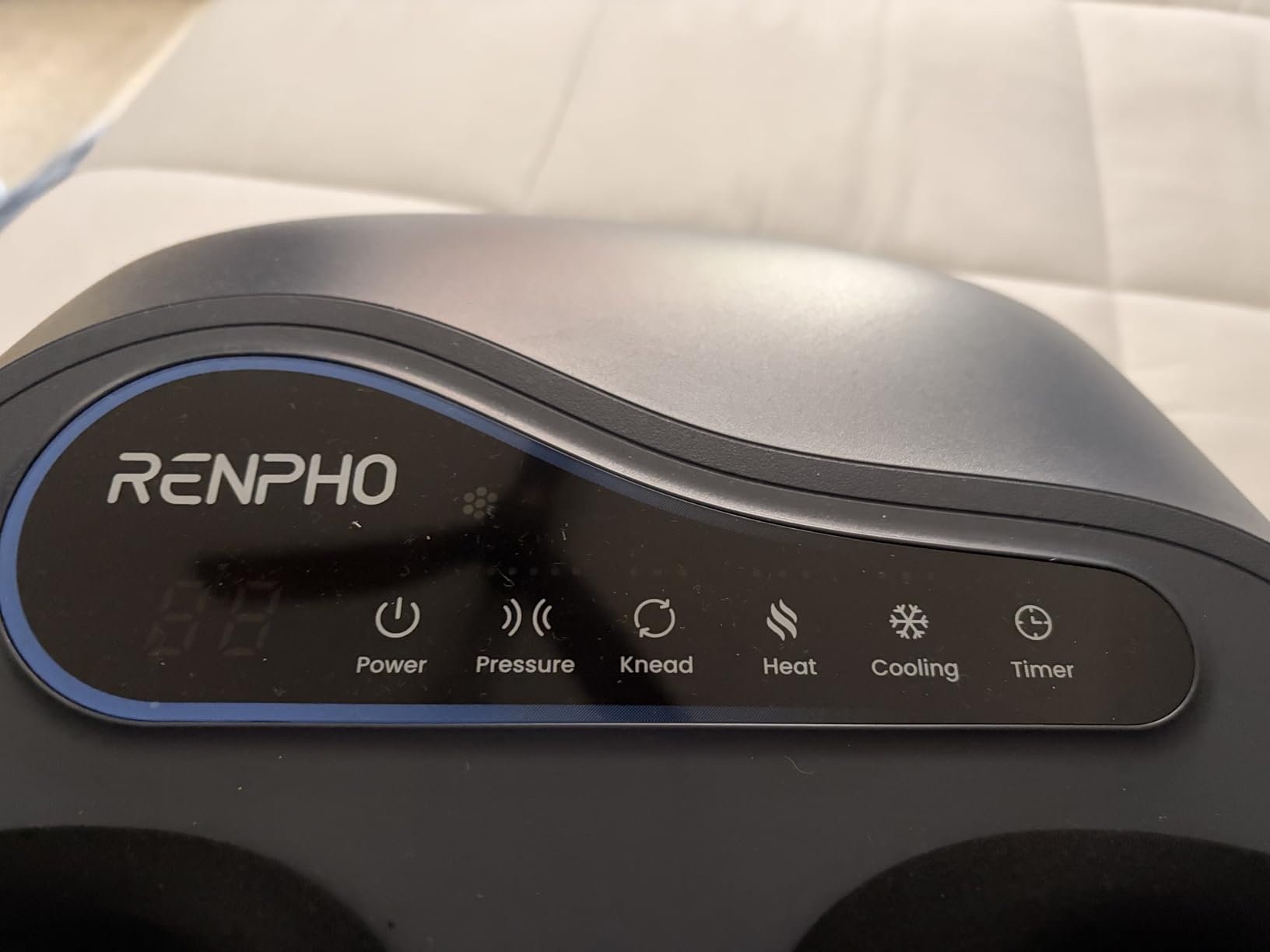 RENPHO Thermacool 2-in-1 FSA Foot Massager with Heat & Cold, HSA Eligible | Cooling Therapy, Premium Foot Massager with 5 Compression & 3 Kneading, Countdown Timer Panel, Remote, Fits up to Size 13 customer photo 1