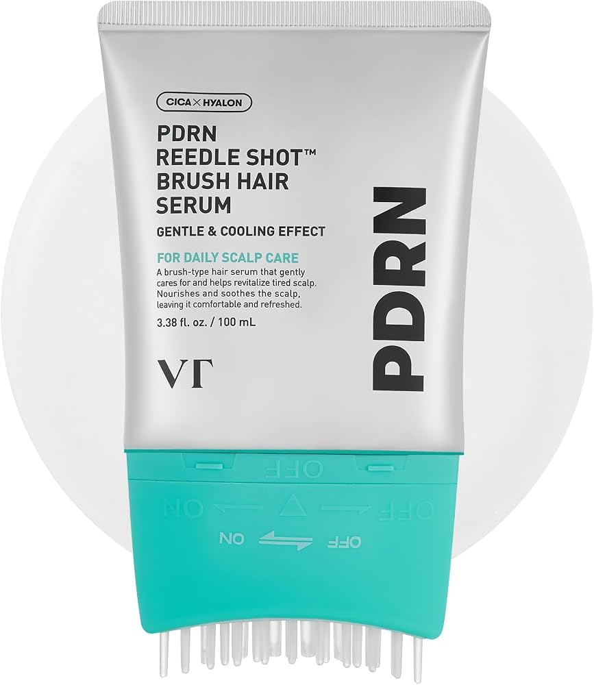 VT COSMETICS PDRN Reedle Shot Brush Hair Serum, Cooling & Refreshing Scalp Care with Vegan PDRN, Caffeine & Spicule Complex, Lightweight & Non-Greasy Daily Scalp Solution, 3.38 fl oz / 100 mL customer photo 1
