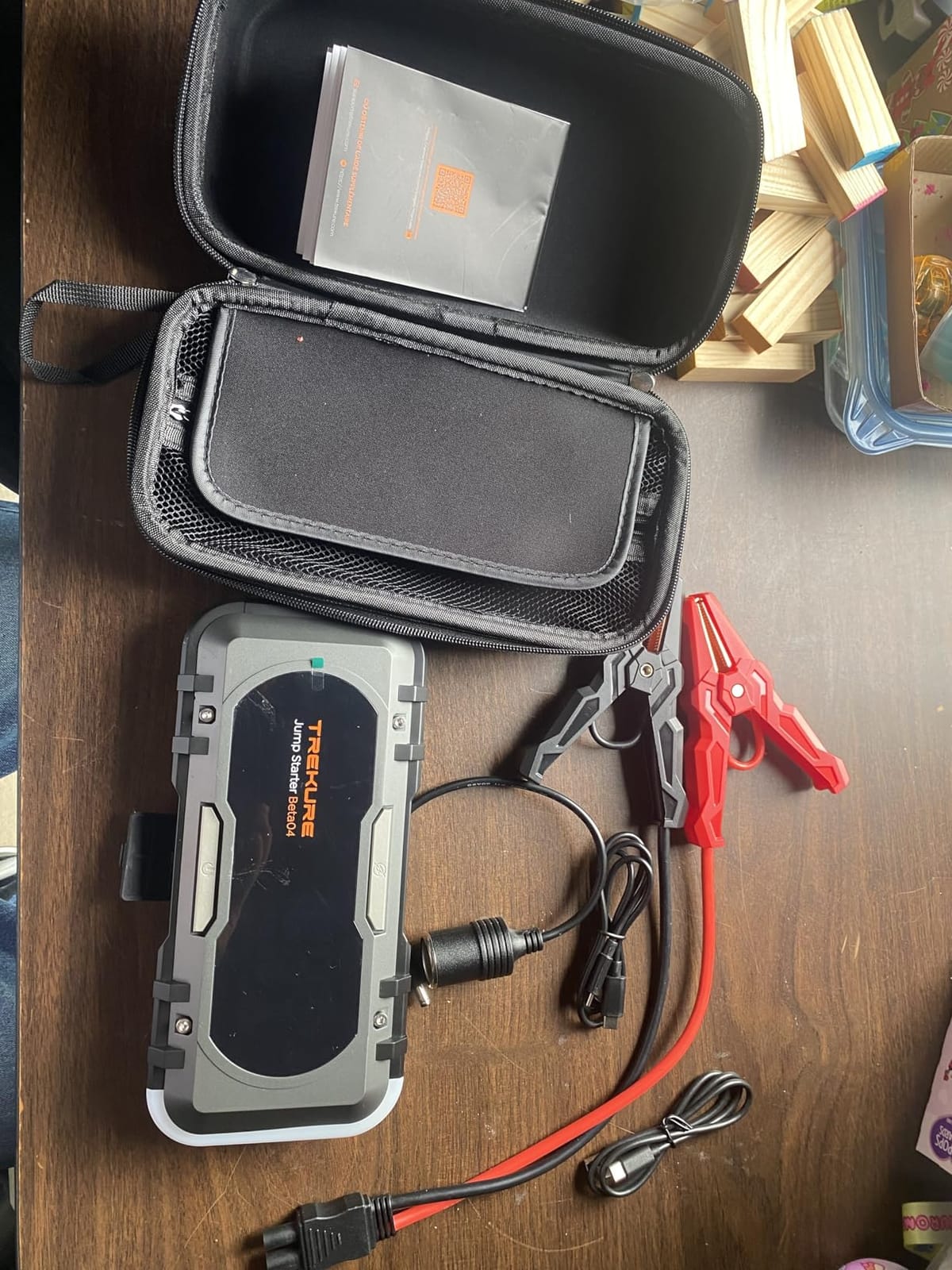8000A Car Battery Jump Starter, Battery Jumper Starter Portable (All Gas/12L Diesel), 27000mAh 65W Charging Jump Box, Portable Car Jump Starter with 160W DC, 600LM Light, Extended Jumper Cables customer photo 2
