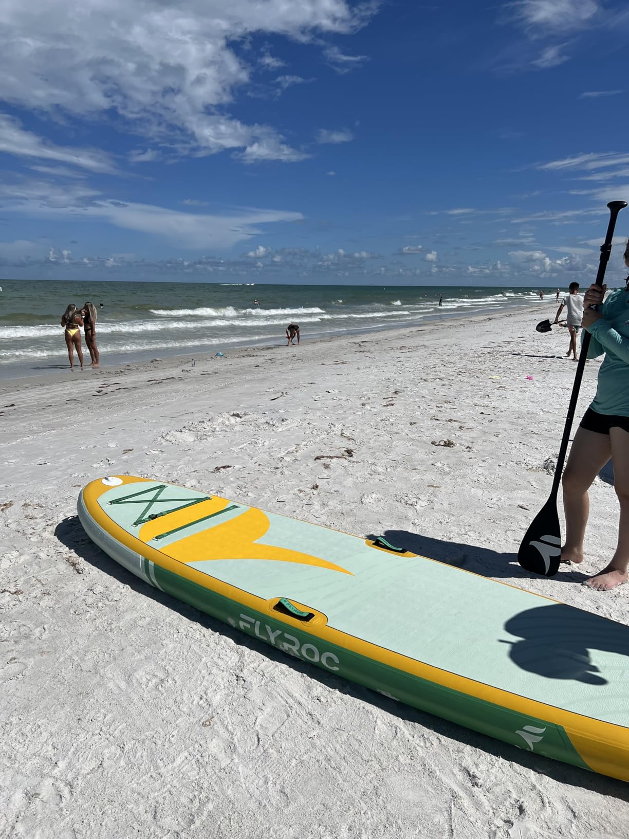 11'6/11’x35 Extra Wide Inflatable Paddle Board, 450/430lb Capacity Stand Up Paddle Board for Adults (x3), Stable Inflatable SUP, All Skill Levels, 3/5 Handles, 100L Backpack, 3PCS Paddle, 5L Dry Bag customer photo 1