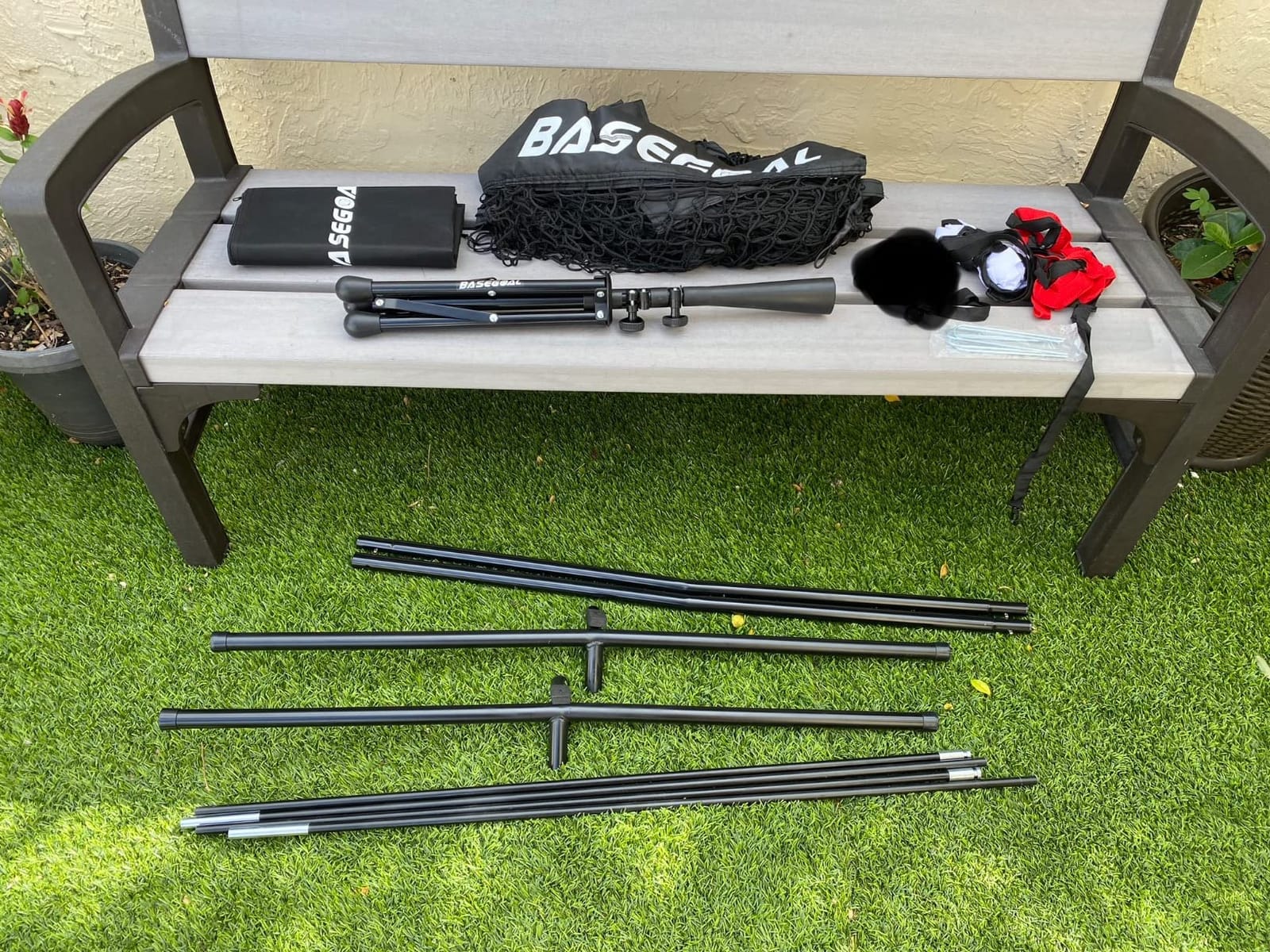 BaseGoal 7x7ft Baseball Practice Net with Batting Tee and Strike Zone customer photo 1