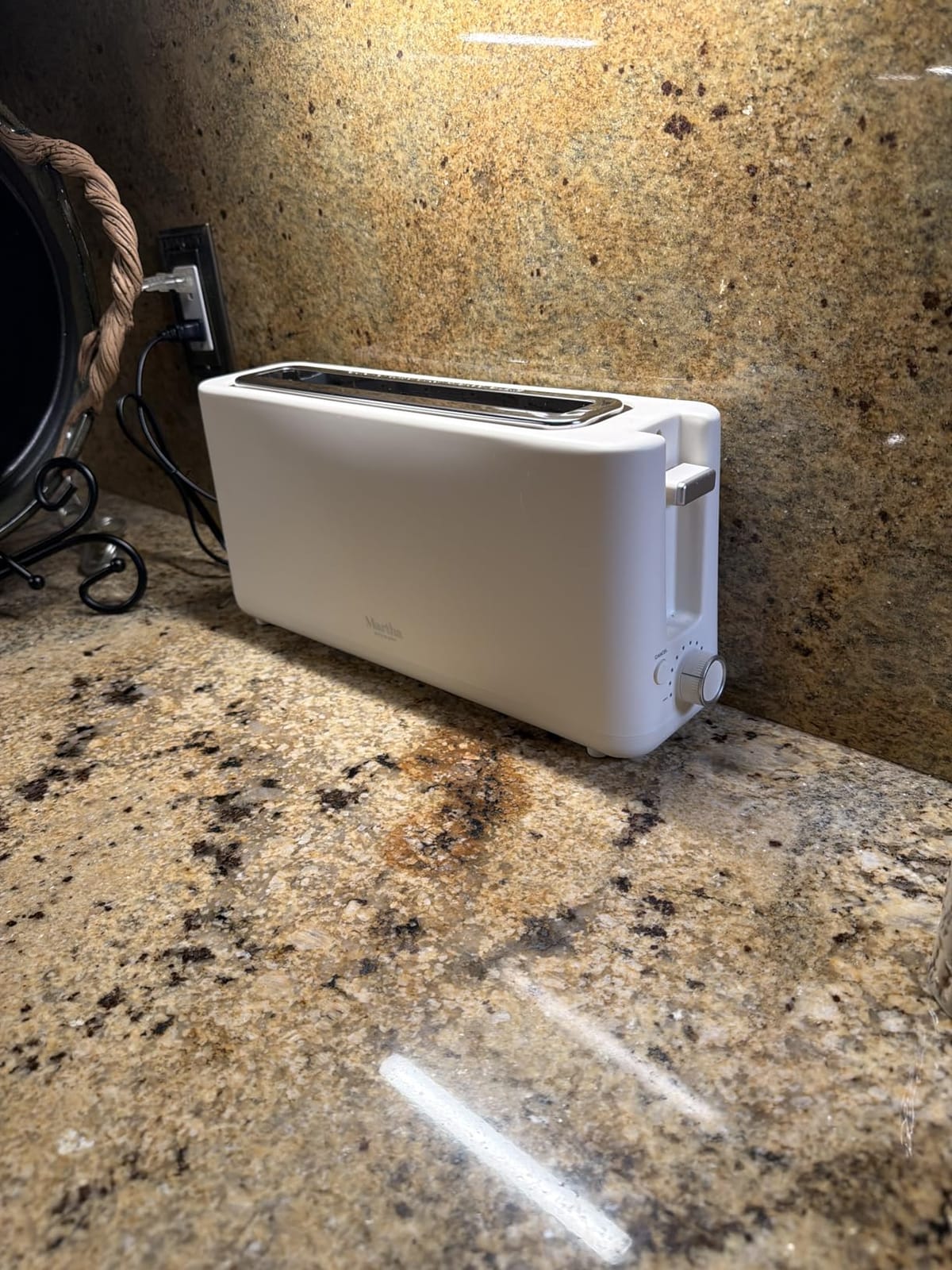 Martha Stewart 2 Slice Long Slot Toaster, Extra Wide, Caviar Gray customer photo 1