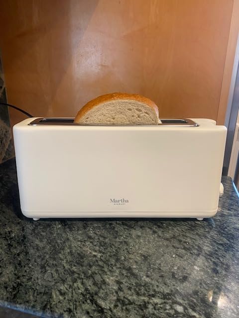 Martha Stewart 2 Slice Long Slot Toaster, Extra Wide, Caviar Gray customer photo 2
