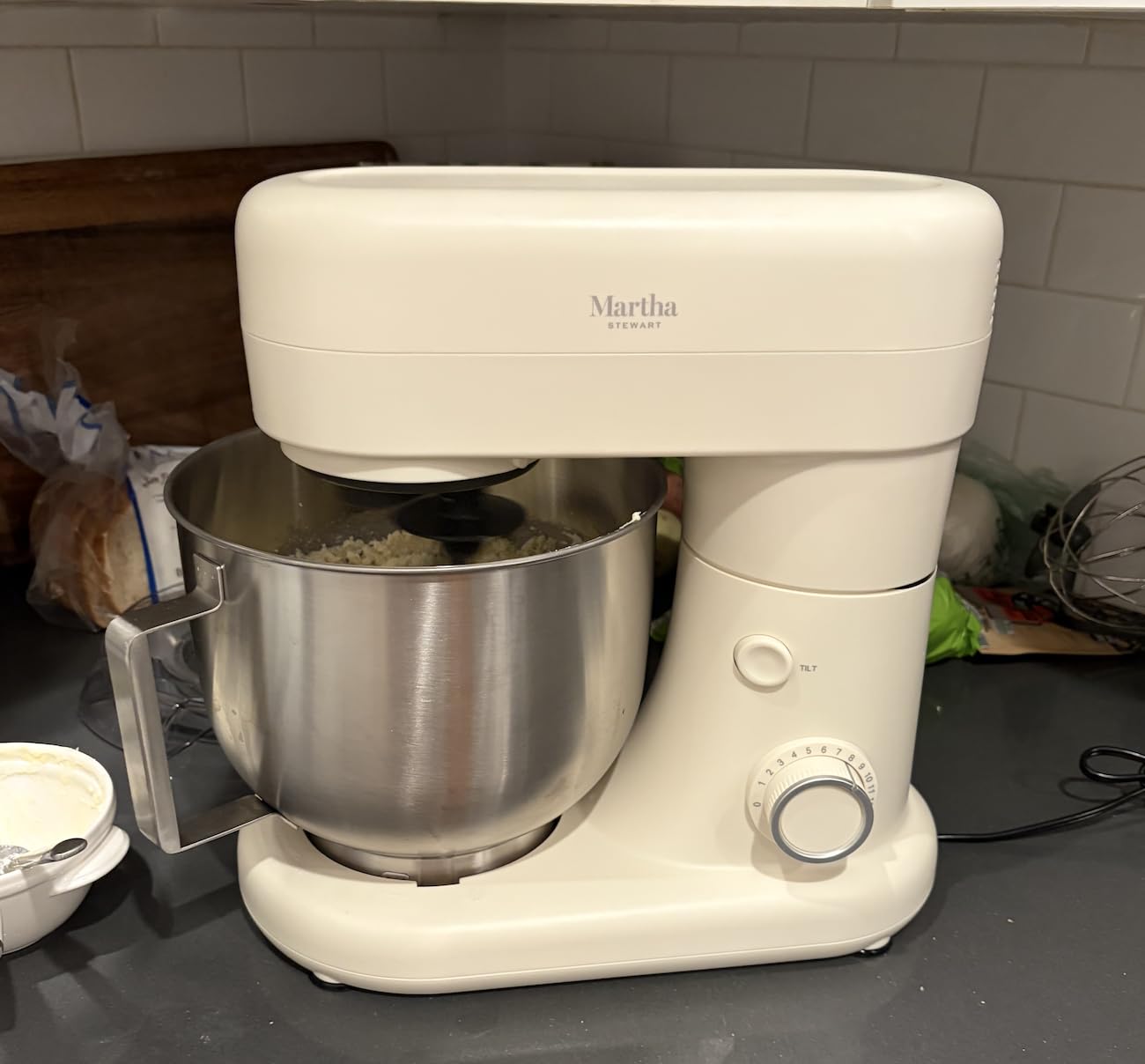Martha Stewart 5.3QT Tilt Head Stand Mixer, 12 Speeds, Stainless Steel Bowl customer photo 1