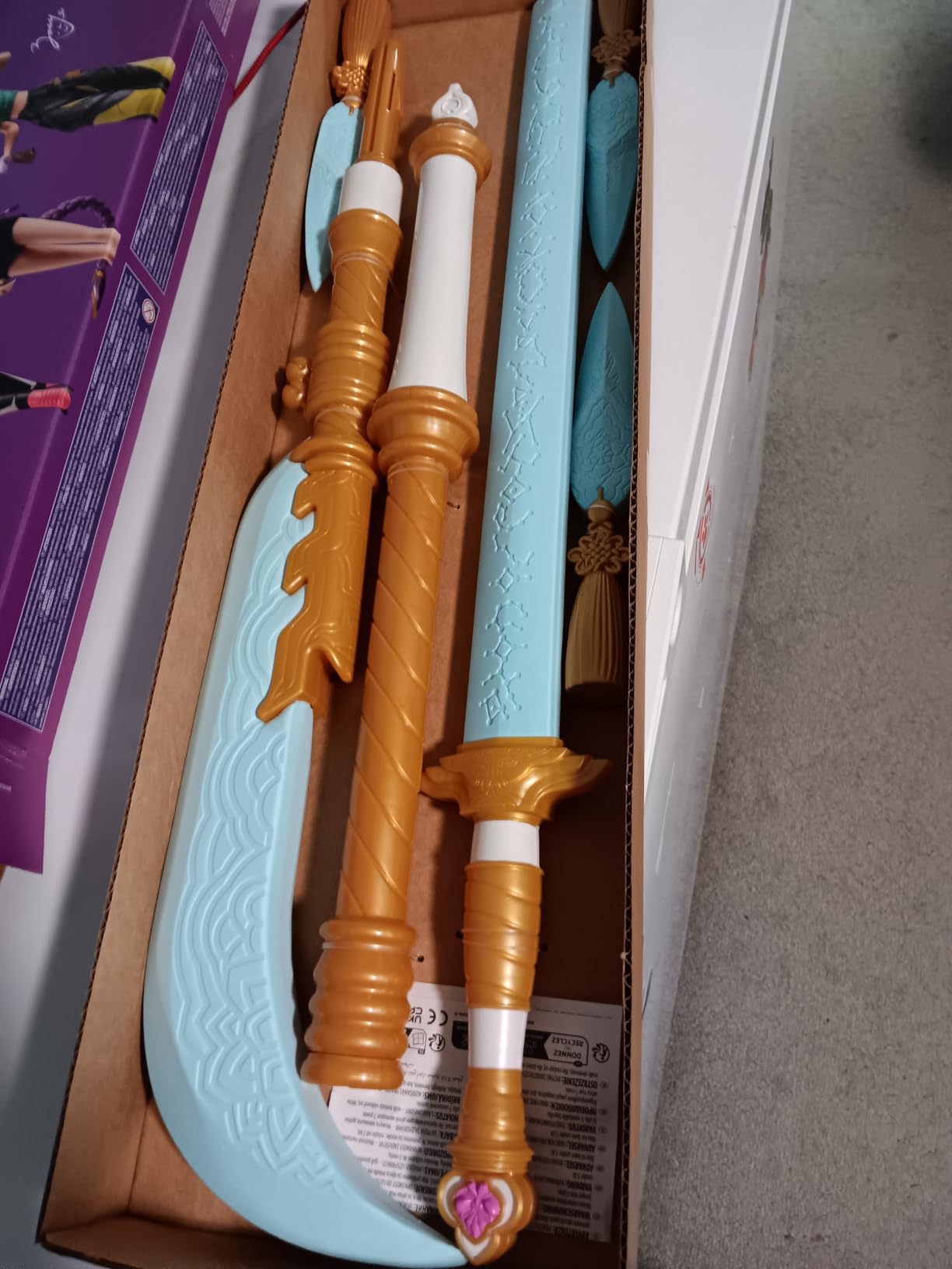 KPOP DEMON HUNTERS Zoey's Blades, Rumi's Tiger Sword, & Mira's Moon Sword Multipack Bundle, Kids Nerf Toy Gifts, Ages 6+ customer photo 2