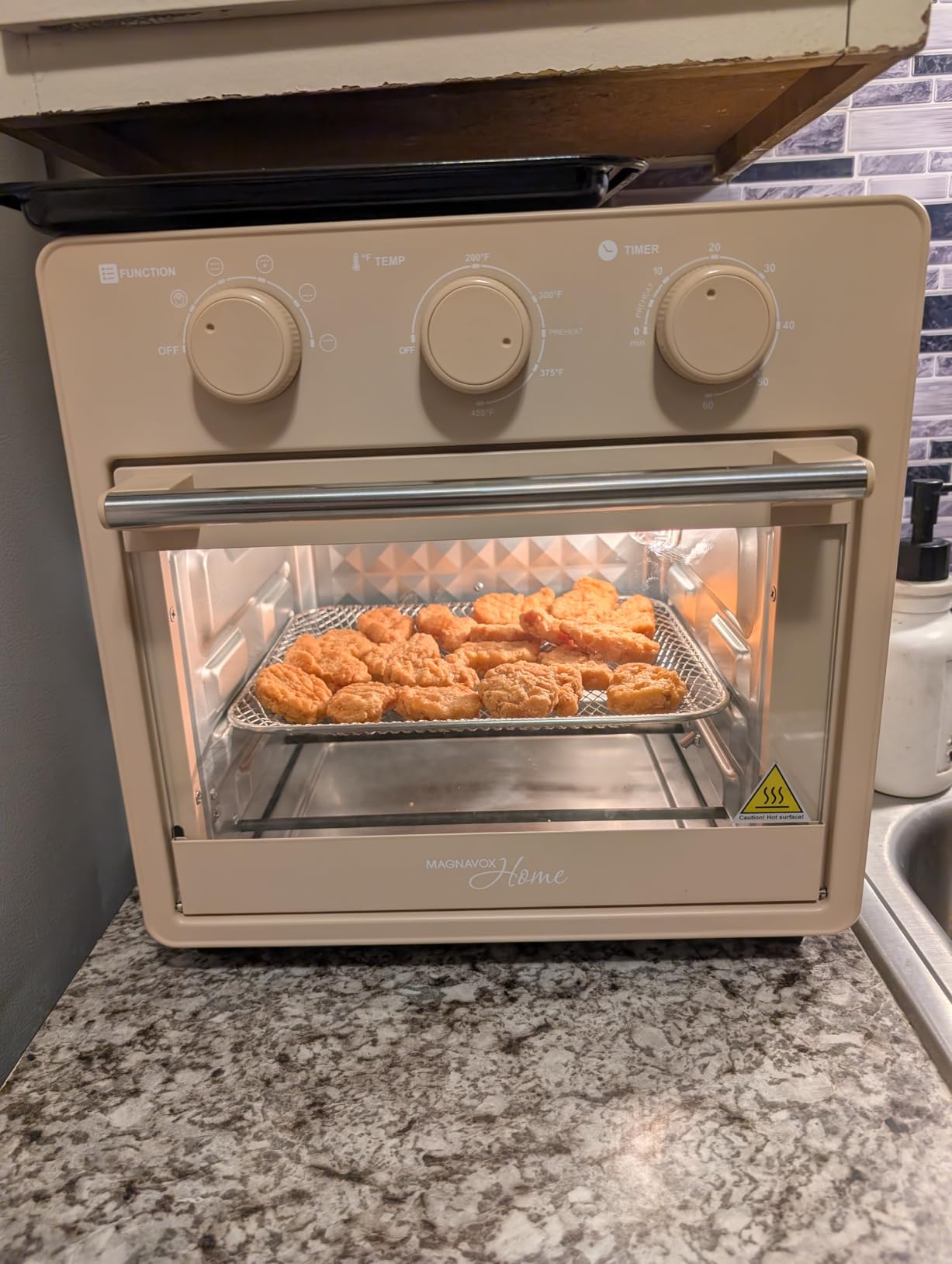 Magnavox Home, 16.5 qt Air Fryer Oven, With Steam Infusion, Ocean customer photo 1
