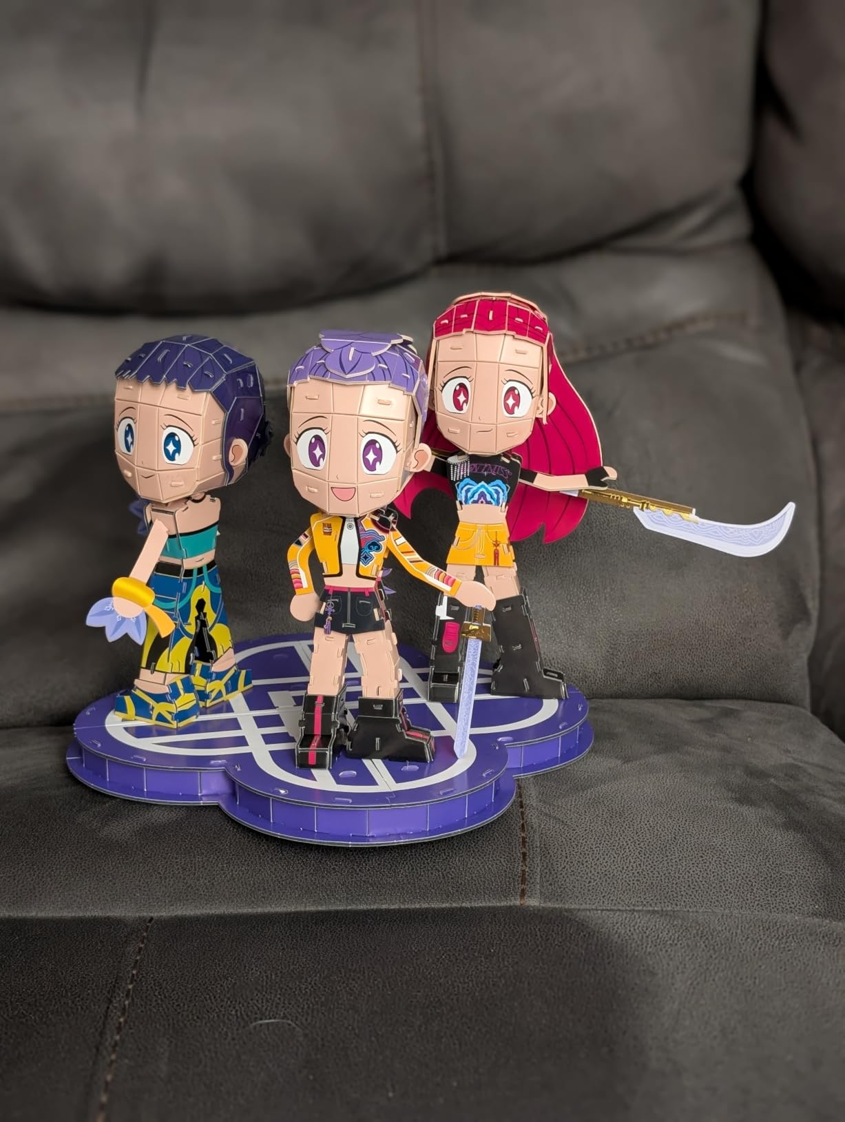 4D Build Kpop Demon Hunters HUNTR/X Chibi Character 3D Puzzle Model Kit | 212 Premium EPS Foam Pieces, No Glue Or Tools Required, Immersive Screen-Free Hobby, Ultimate Fan Gift For Ages 12+ customer photo 1