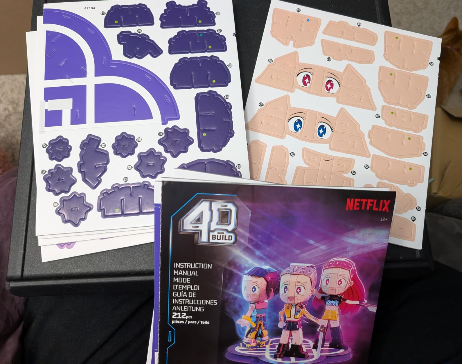 4D Build Kpop Demon Hunters HUNTR/X Chibi Character 3D Puzzle Model Kit | 212 Premium EPS Foam Pieces, No Glue Or Tools Required, Immersive Screen-Free Hobby, Ultimate Fan Gift For Ages 12+ customer photo 2