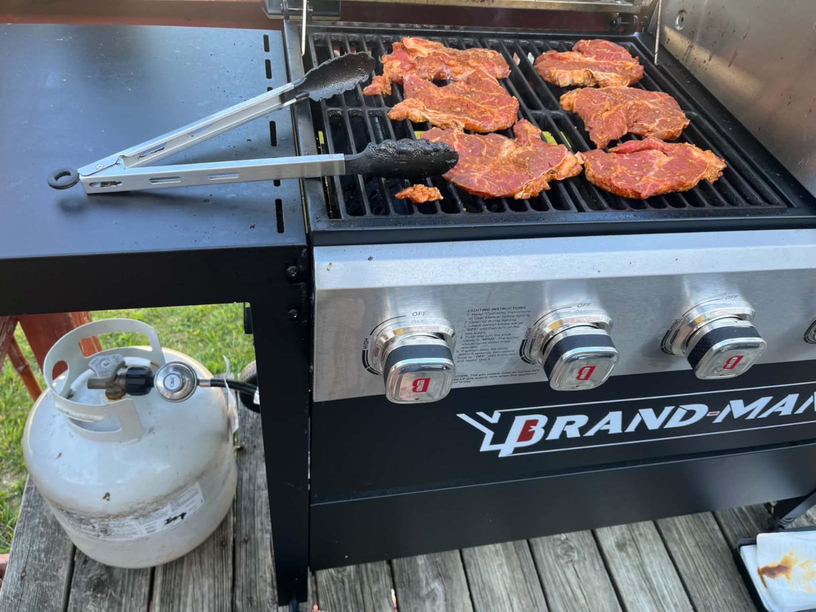 Flintex Grill Griddle Combo,6-Burner Propane Gas Combo Grill,575 sq.in. | Porcelain-Enameled Cast Iron Grates & Cast Iron Griddle, Outdoor BBQ Grill Combo with Flat Top Griddle for Backyard Barbecue customer photo 1