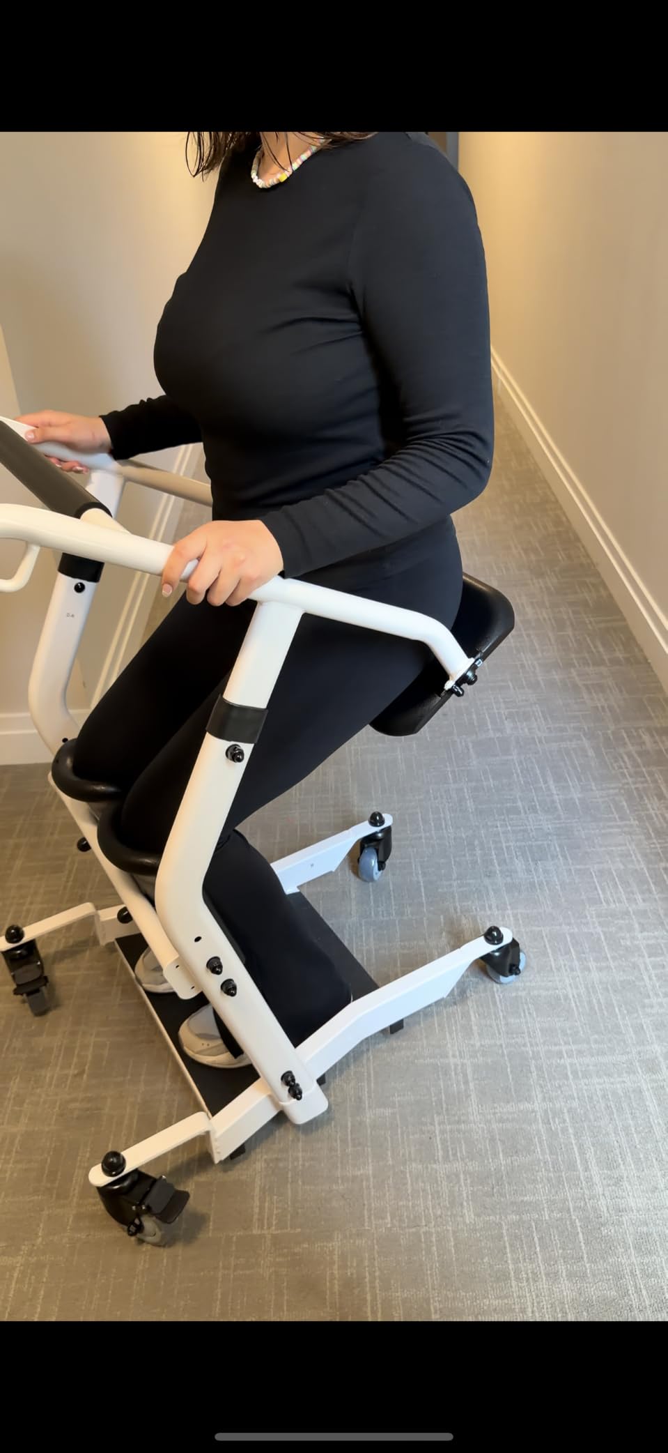 VOCIC Sit to Stand Lift, Patient Lift Chair Transport Unit with Wheels customer photo 1