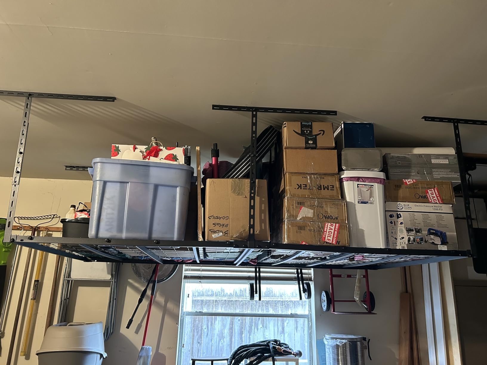 Jusgym 4X6FT Overhead Garage Storage Rack, 26