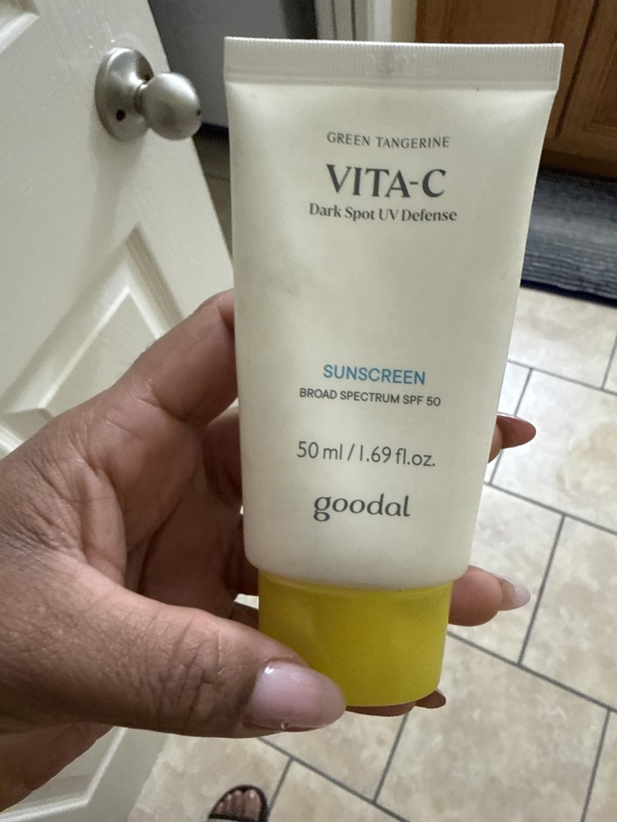 GOODAL Heartleaf Soothing Zinc 100 Mineral Sunscreen SPF 50, Zinc Oxide Korean Face Sunscreen for Sensitive & Acne-Prone Skin, No White Cast, Reef-Friendly, Vegan, Korean Skincare, 1.69 Fl Oz customer photo 2