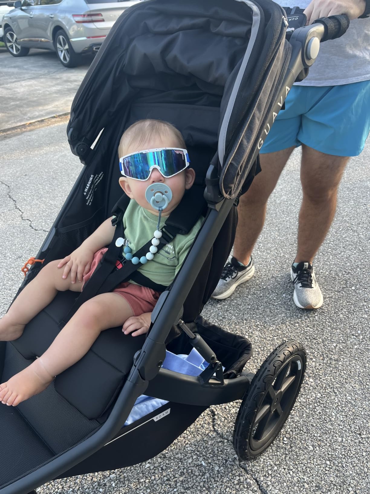 Guava Roam Jogging Stroller with 3D Nesting Fold | Compact-Folding Baby & Toddler Travel Stroller | All-Terrain Running Stroller customer photo 1