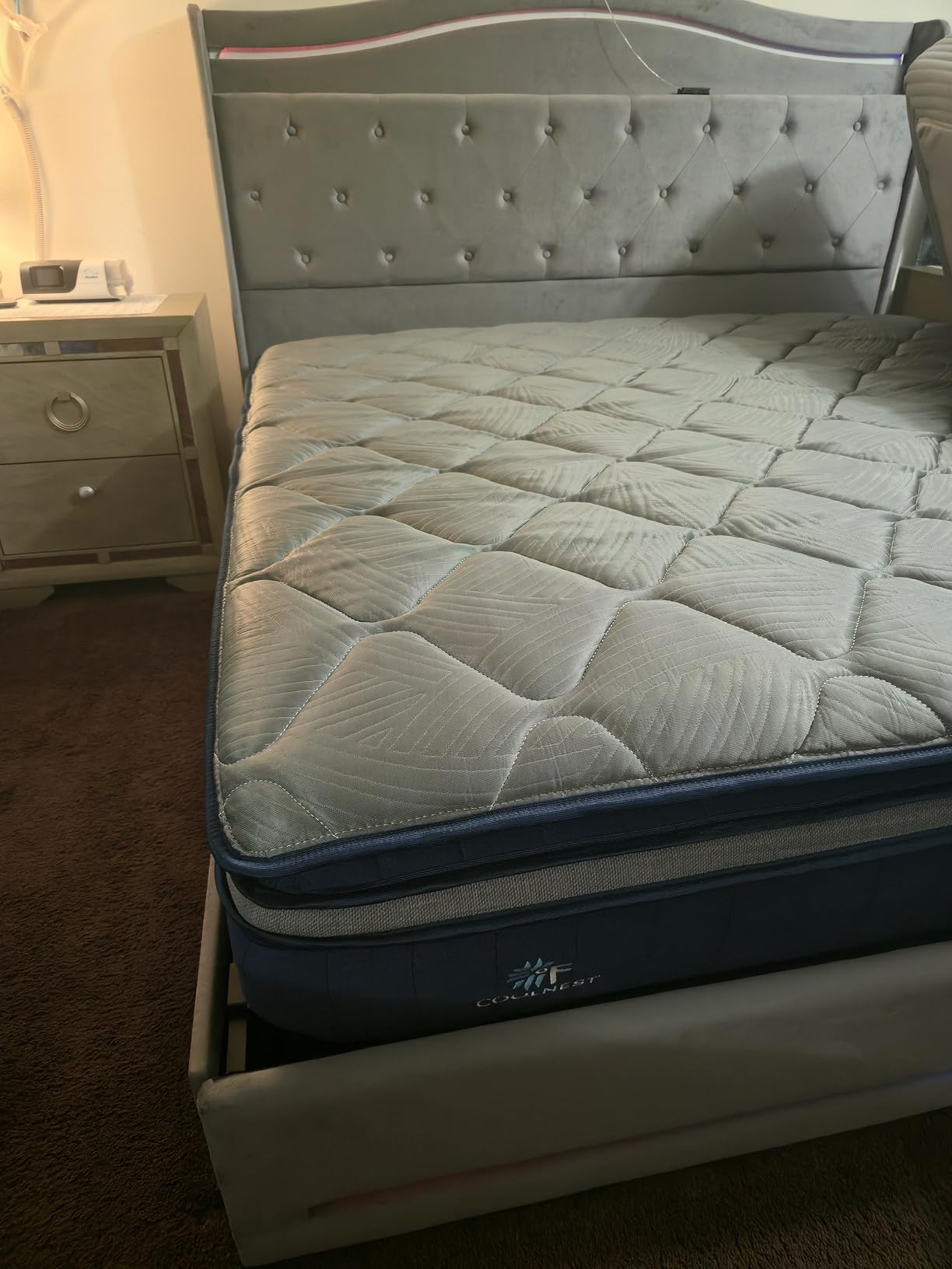 Sweetnight CoolNest Hybrid King Size Mattress 14 Inch, Cooling Pillow Top customer photo 1