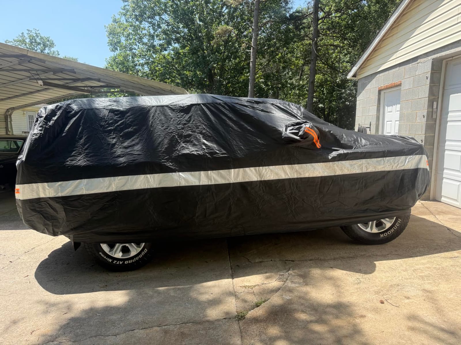 10 Layers Car Cover Custom Fit for Toyota Prius (2011-2026), Waterproof All Weather for Automobiles, Outdoor Full Cover Sun Dust Rain Protection with Cotton. Black customer photo 1
