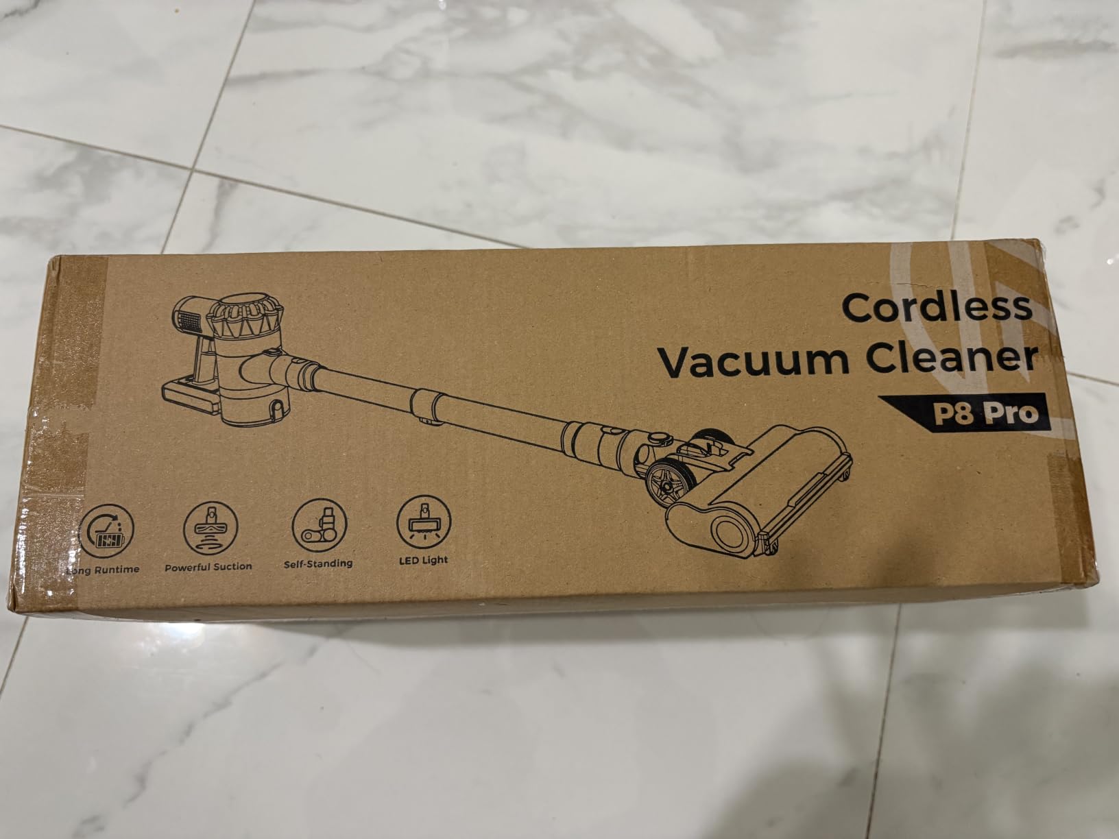 Cordless Vacuum Cleaner, 600W 50Kpa 65Mins Cordless Stick Vacuum with Self-Standing, Touch Screen, Anti-Tangle Wireless Vacuum, Vacuum Cleaners for Home/Pet Hair/Carpets/Hardwood Floor customer photo 2