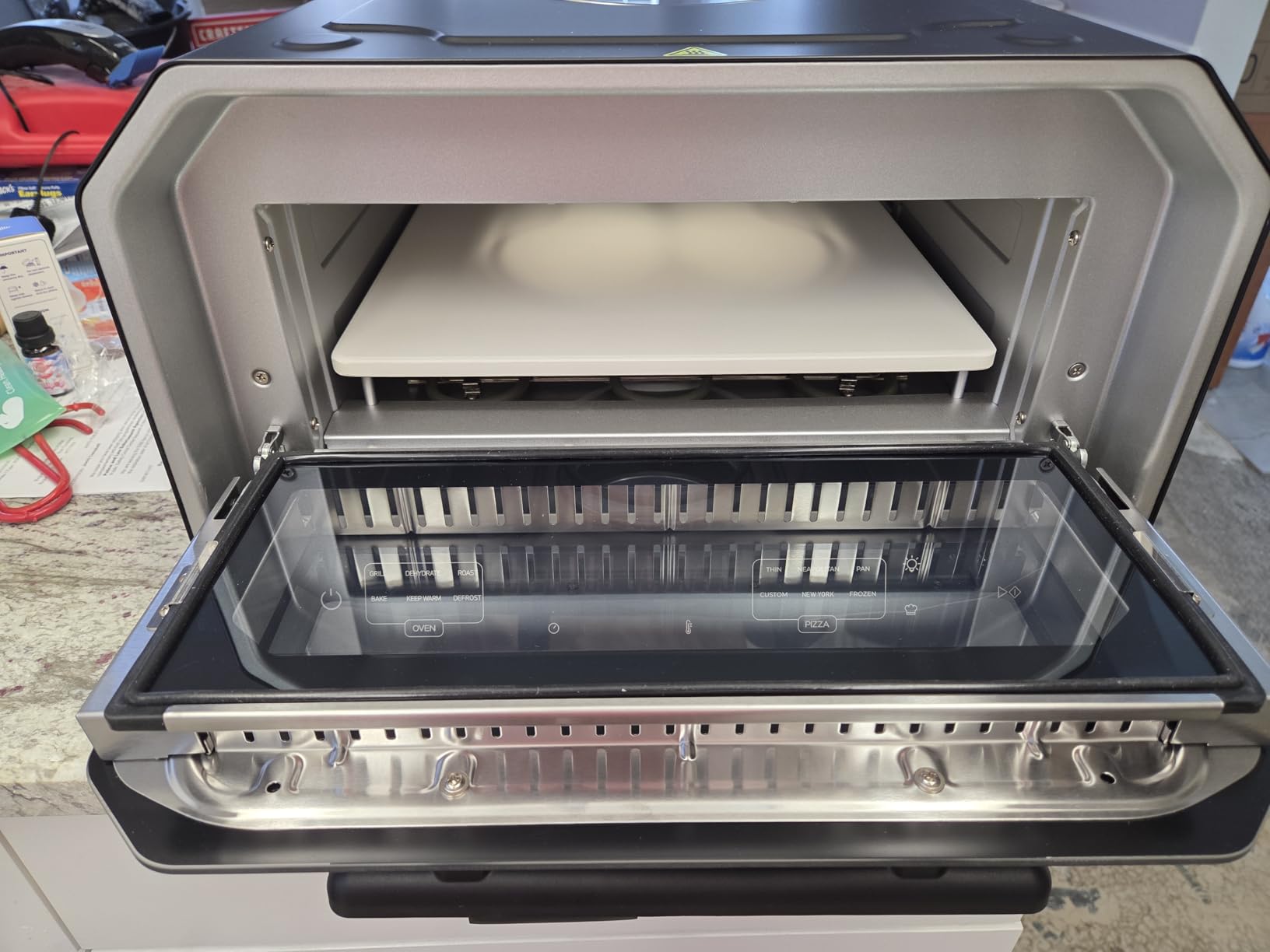 13-in-1 Countertop Pizza Oven, 90-Second 12 Inch Pizza, up to 850°F, 6 Presets & 6 Bake Modes, PID Control, Expert Mode Makes 5 in 30 Min for Home Pizzeria, Top Window & On-Demand Light, Silver customer photo 1