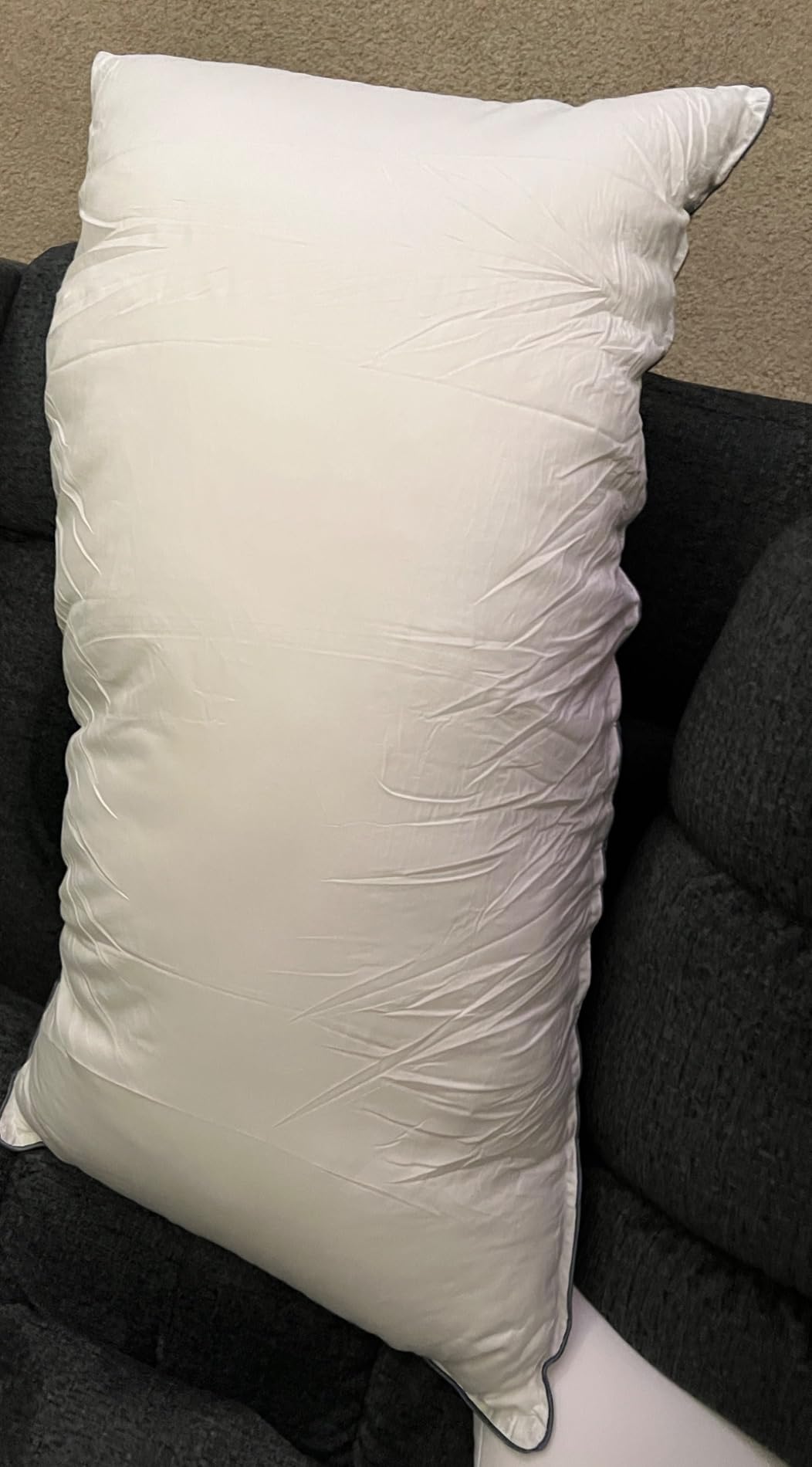 20x26 Large Organic Buckwheat Pillow with Extra Cotton Pillowcase and Tartary Buckwheat Hulls, Adjust Height and Firmness, Firm Neck Support Pillow for Back and Side Sleepers, Cooling customer photo 1