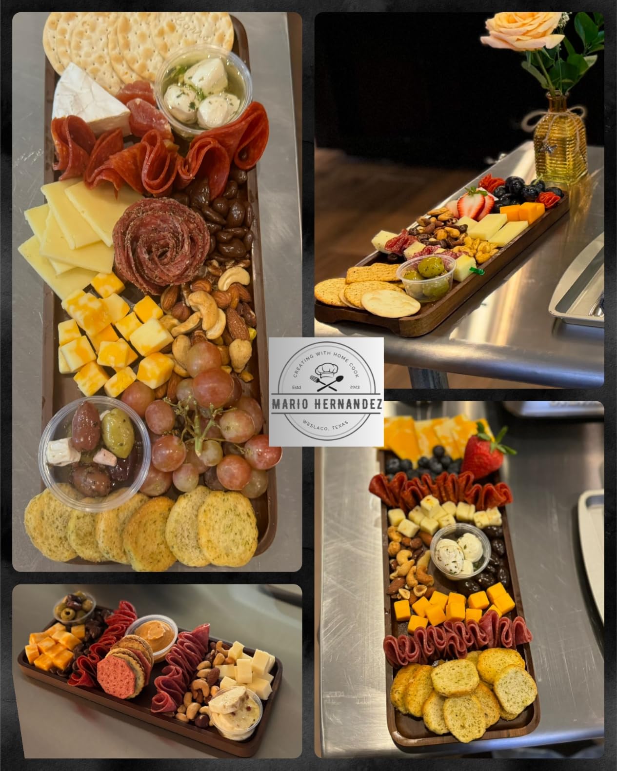 Large Wooden Tray and Platter, Large Charcuterie Boards, 16